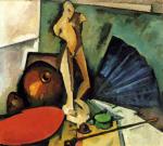 Kuprin A. A Still-Life with a Blue Fan and a Sculpture of Boris Korolyov. 1919